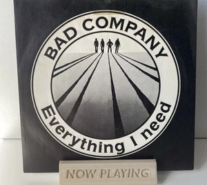 Bad Company 7”Vinyl Everything I Need/Too Bad Island 1977 Vgc Blues Rock - Picture 1 of 5