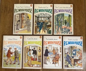 P.G. Wodehouse UK Penguin 7 Vol PB Matching set - Vintage VGC - Imagen 1 de 19