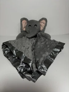 Pro Goleem Elephant Security Blanket Soft Baby Lovey Gray Pink Crinkle Sound Ear - Picture 1 of 7