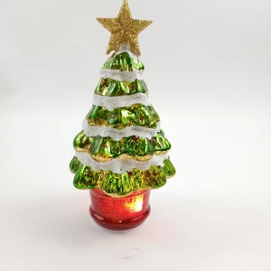 6" beleuchteter Quecksilber Glas Weihnachtsbaum von Valerie Parr Hill Weihnachtsdekoration - Bild 1 von 6