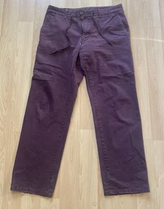 Vintage NIKE DRI-FIT SB PAUL RODRIGUEZ Maroon SKATEBOARDING PANTS MENS SIZE 34 - Picture 1 of 15