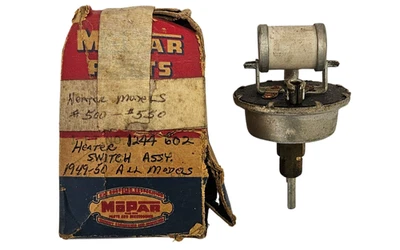 1949-1950 Plymouth Dodge A/C & Heater Blower Control Switch 1244602 NOS - Image 1 of 4
