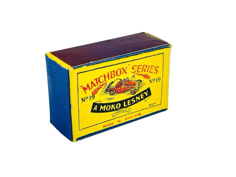 Matchbox Moko Lesney No. Coche deportivo Midget 19a MG vacío caja B1 solamente Foto 1 de 4