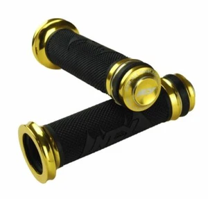 NCY HONDA RUCKUS JUEGO DE EMPUÑADURAS DE BOTONES DE ALUMINIO ESTILO ORO 7/8 UNIVERSAL - Imagen 1 de 1
