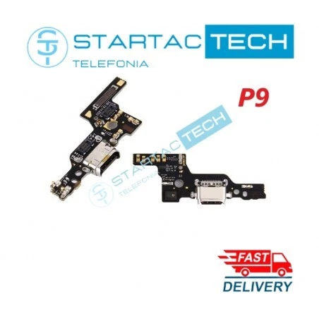 DOCK RICARICA USB TYPE "C" per HUAWEI "P9"  EVA-L09  FLAT CONNETTORE MICROFONO - Immagine 1 di 1