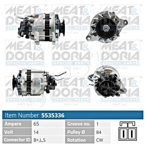 Generator For Mitsubishi L 200 300 Delica II III Pajero I 2.5L 86-06 MD124233 - Image 1 of 1