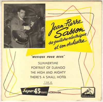 JEAN-PIERRE SASSON "SUMMERTIME" GUITAR JAZZ EP 1955 VOIX DE SON MAITRE 7 EMF 49 - Photo 1/4