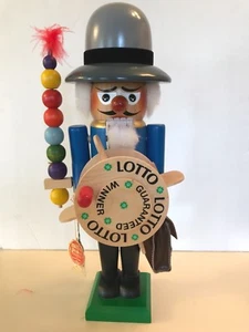 ❤️STEINBACH NUTCRACKER ~ THE LOTTO-MAN ~ 17" ~ RARE RETIRED ~ COLLECTOR ITEM❤️ - Picture 1 of 7