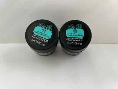 2x The Body Shop Himalayan Charcoal Purifying Glow Mask 15ml Each - Image 1 of 4