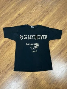 Vintage Pig Destroyer Shirt Grind core Hardcore Metal Very Nice! Large - Picture 1 of 5