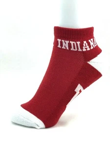 Indiana Hoosiers Red Money Ankle No Show Socks - Picture 1 of 2