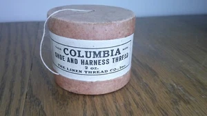 vintage Columbia Shoe and Harness thread 2 oz spool in original box NOS Z - Picture 1 of 8