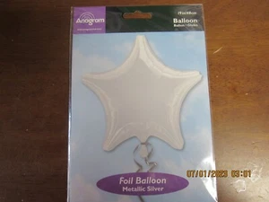 6pcs 19in/48cm Metallic Silver Foil Balloon Birthday Party Supplies - Picture 1 of 4