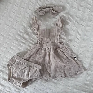 3-6 Month Rabbit & Bear Soft Gauze Neutral Outfit - Picture 1 of 3
