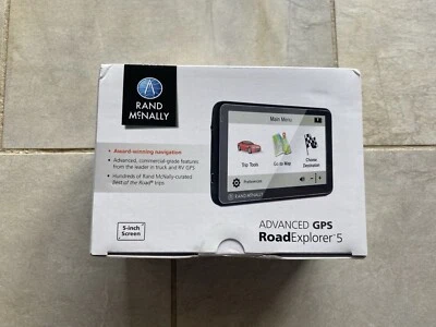 Rand McNally Road Explorer 5 GPS 5” Screen Lifetime Maps Exellent Condition  - Image 1 of 4