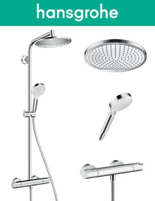 Hansgrohe Showerpipe Crometta S 240 Duschsystem Thermostat Regendusche 27267000 - Bild 1 von 4