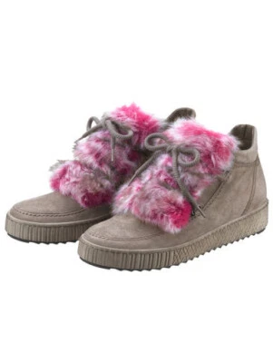 Gabor Stiefelette Winterboots Damen Schuhe Leder Taupe / Pink 3,5 4 4,5 7 8,5