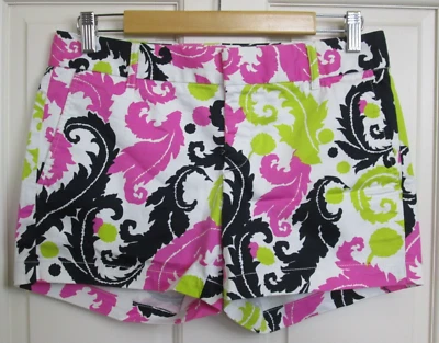 Banana Republic 五颜六色的 Milly Chino 短裤女式 2 腰 31 弹性 87-31689 — 第 1/4 张图片