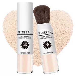 Sunscreen Setting Powder SPF 35 Mineral Brush Powder Oil Control Natural Matt... - Picture 1 of 7