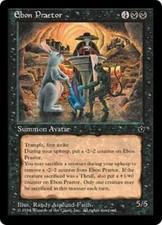 WOTC MtG Fallen Empires Ebon Praetor (U1) NM