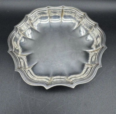 VTG Silver Trinket Dish, Chippendale International Silver Co. 692 - Image 1 of 4