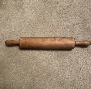 Antique Rolling Pin Solid Wood One Piece 20" Rustic Farmhouse Kitchen Primitive - Picture 1 of 12