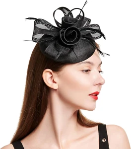 Fascinators Hats Women Vintage Wedding Fashion Headband Clip Church Cocktail Dre - Picture 1 of 6