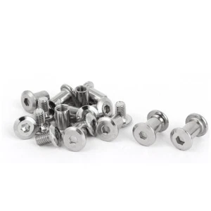 10stk Hülsenschraube Nieten Verbindungsschrauben Verbinder versenkt 6mmx10mm - Bild 1 von 4