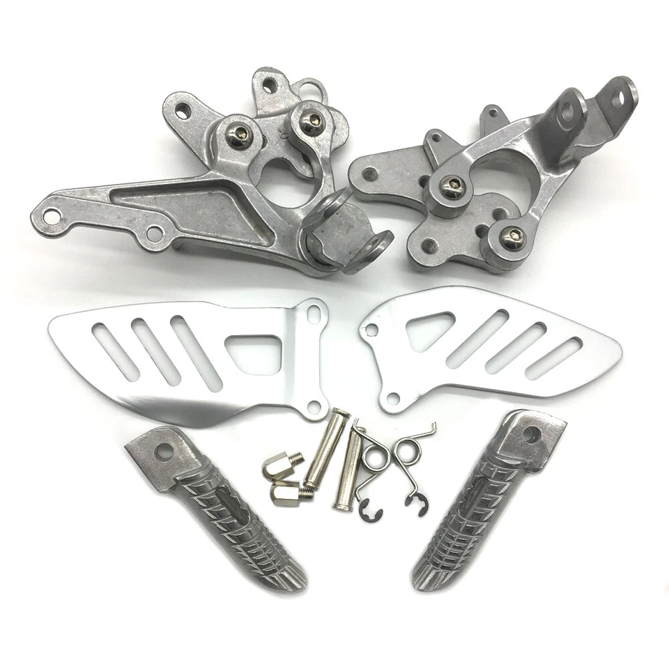 Soporte de estriberas delanteras plateado plateado para Suzuki GSXR1000 GSX-R1000 2005-2008 Foto 1 de 4