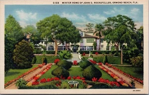 Postcard 1910 John D. Rockefeller Winter Home Ormond Flordia - Picture 1 of 2