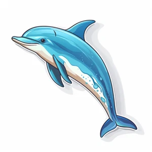 XXXL 40X40 cm Autoaufkleber Sticker Delfin Aufkleber - Picture 1 of 1