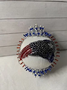 NFL New England Patriots Football Ornament Jeweled - Bild 1 von 3