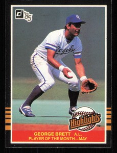 1985 Donruss Highlights #11 George Brett Baseball Card - - Excellent