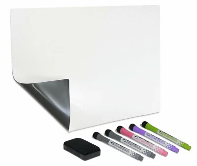 ACORN ACE 18'' x 12" Magnetic Whiteboard Dry Erase Sheet Set for Kitchen Refrigerator