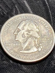 2003 P Arkansas Quarter BROADSTRUCK Awesome Strike Error SEE PICS! MIS-STRIKE - Picture 1 of 7