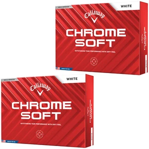 Callaway Chrome Soft 2024 White Golf Balls - 2 Dozen - Picture 1 of 8