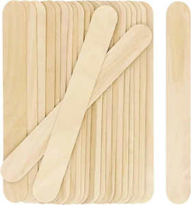 8'' Jumbo Craft Sticks, 60Pcs Extra Large Natural Premium Wood, Ice Cream Sticks - Picture 1 of 12