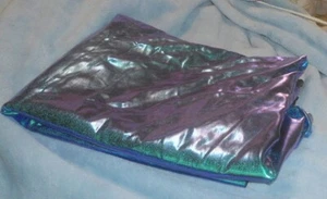 Metallic AURORA BOREALIS Purple Blue Teal Stretch SPANDEX FABRIC 1 Yard 60" Wide - Picture 1 of 4