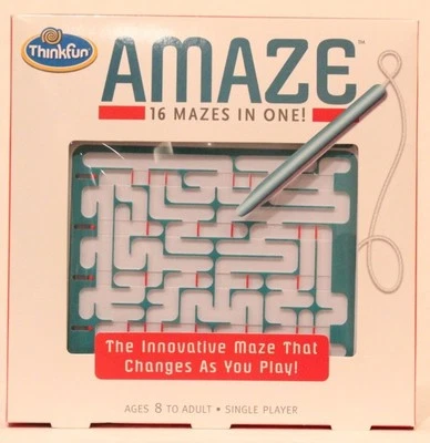 AMAZE 16 Mazes in One! Thinkfun. Single Player, Ages 8+ Easy-to-Hard. Pre-Owned - Image 1 of 2