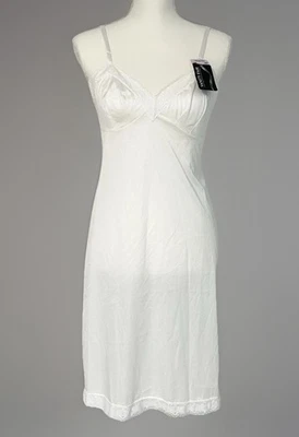 Vanity Fair кружева полный скольжения 34 бюст 22» от талии белый интимный новый с Ярлыками розетка - Изображение 1 из 4