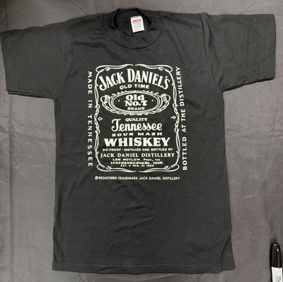 Vintage Jack Daniels Whiskey 80’s T-Shirt Made In USA Single-Stitch Size Small - Image 1 of 4