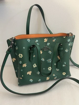 Coach Mollie Small Tote 25 With Mystical Floral Print Green - Image 1 of 4