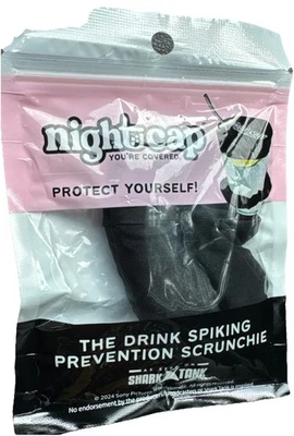 New Sealed NightCap Drink Cover Scrunchie The Drink Spiking Prevention Scrunchie - Image 1 of 2