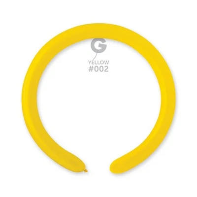 Gemar 002 Standard Yellow 260G Modellierballons Gelb 100 Stk Twister Luftballon - Bild 1 von 2