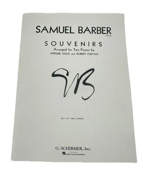 Souvenirs, Samuel Barber, Arranged For 2 Pianos - Image 1 of 4