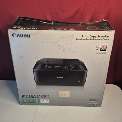 Canon PIXMA MX392 Black All-In-One Inkjet Printer New (Damaged Box) - Image 1 of 4