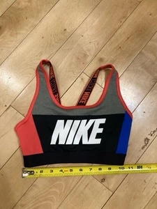 NIKE Dri-Fit Sports Bra Colorblock Activewear Size XS Extra Small - Picture 1 of 4