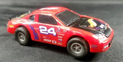 MATTEL 1998 RACING SLOT CAR #24 HOTWHEELS 4" LONG Red Tested Working VTG ** - image 1 of 4