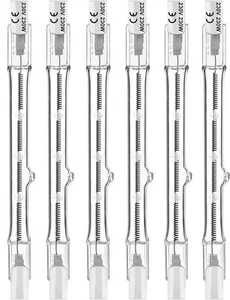 6 x Linear Tungsten Halogen Light Bulbs R7s Tube Floodlight Lamp - Picture 1 of 9