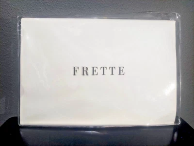 FRETTE MONZA KING DUVET COVER SATEEN WHITE BRAND NEW 104" X 91" - Image 1 of 3